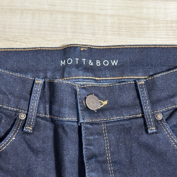 Mott and Bow Jeans Womens 30x28 High Rise Skinny, Fit Straight Leg Denim Stretch - Picture 4 of 7